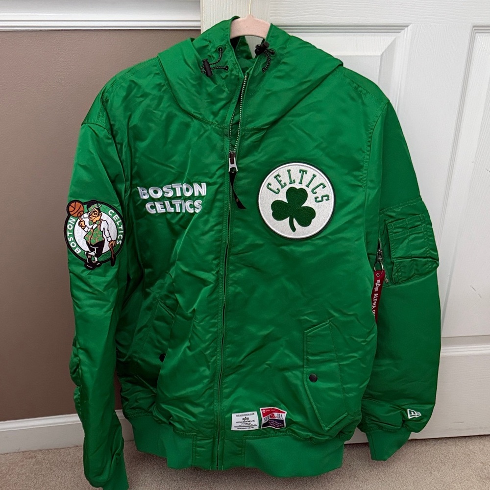 New Era Green Celtics Performance Jacket